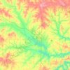 Henry County topographic map, elevation, terrain