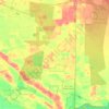 Caroline topographic map, elevation, terrain