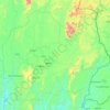 Kono District topographic map, elevation, terrain
