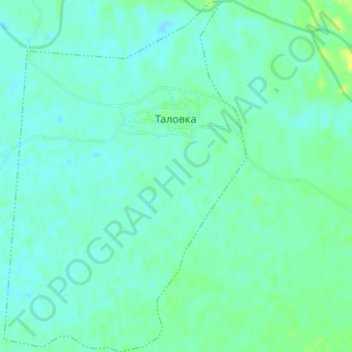 сельское поселение Село Таловка topographic map, elevation, terrain