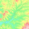 Rochedo topographic map, elevation, terrain