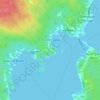 Doctors Cove topographic map, elevation, terrain