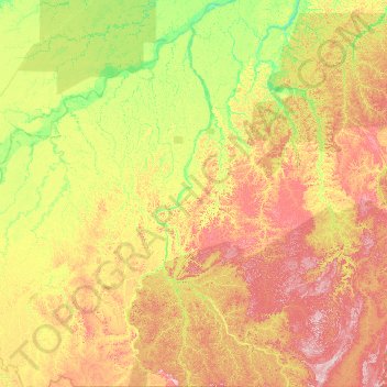 Novo Aripuanã topographic map, elevation, terrain