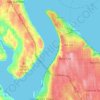 Tacoma Narrows topographic map, elevation, terrain
