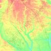 Sampson County topographic map, elevation, terrain