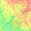 Talladega National Forest topographic map, elevation, terrain