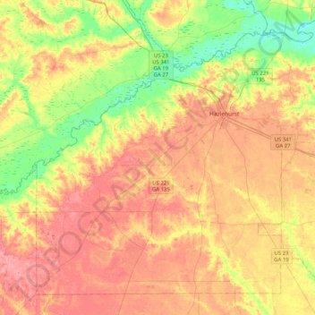 Jeff Davis County topographic map, elevation, terrain