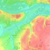 Советск topographic map, elevation, terrain