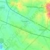 Zuytpeene topographic map, elevation, terrain