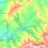 Triacastela topographic map, elevation, terrain