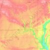 Vermilion County topographic map, elevation, terrain