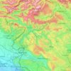 Goriška regija topographic map, elevation, terrain
