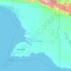 South Papua topographic map, elevation, terrain