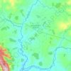 Santa Bárbara de Goiás topographic map, elevation, terrain