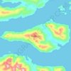 Isla Jorge topographic map, elevation, terrain