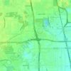 North Houston District topographic map, elevation, terrain