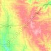 Mower County topographic map, elevation, terrain