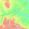 Sweet Grass County topographic map, elevation, terrain