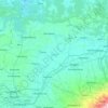 Sragen topographic map, elevation, terrain