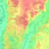 Гончарівська селищна громада topographic map, elevation, terrain
