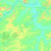 Santa Cruz do Xingu topographic map, elevation, terrain