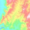 Juscelândia topographic map, elevation, terrain