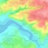 Heugueville-sur-Sienne topographic map, elevation, terrain