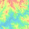 Três Ranchos topographic map, elevation, terrain