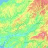 River Towy topographic map, elevation, terrain