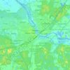 Jelgava topographic map, elevation, terrain