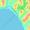 Cayucos topographic map, elevation, terrain