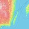 Contea di Kalmar topographic map, elevation, terrain