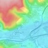 Clouange topographic map, elevation, terrain