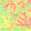 Parc national de Mammoth Cave topographic map, elevation, terrain