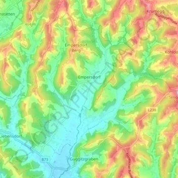 Empersdorf topographic map, elevation, terrain