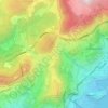 La Turbie topographic map, elevation, terrain