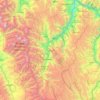 Province of Huari topographic map, elevation, terrain