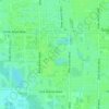 Spring Lakes topographic map, elevation, terrain