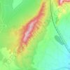 Las Barrancas topographic map, elevation, terrain