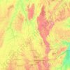 Rio das Velhas topographic map, elevation, terrain