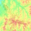 Scott County topographic map, elevation, terrain