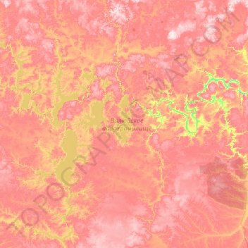 Wiljui-Stausee topographic map, elevation, terrain