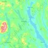 Bridgton topographic map, elevation, terrain