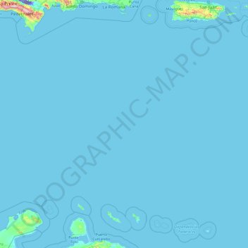 Dutch Caribbean topographic map, elevation, terrain
