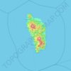 Dominica topographic map, elevation, terrain