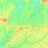 Lagoa Dourada topographic map, elevation, terrain