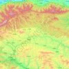 洛南县 topographic map, elevation, terrain