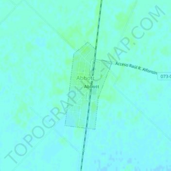 Abbott topographic map, elevation, terrain