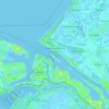 Hoek van Holland topographic map, elevation, terrain