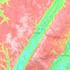 Sequatchie County topographic map, elevation, terrain